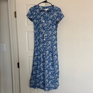 Floral Blue Jumpsuit